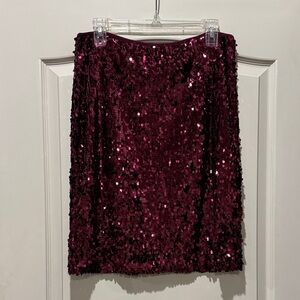 Ann Taylor Factory Sparkling Wine Mini Skirt